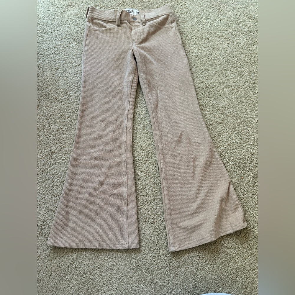 Abercrombie Kids Beige Textured Trousers